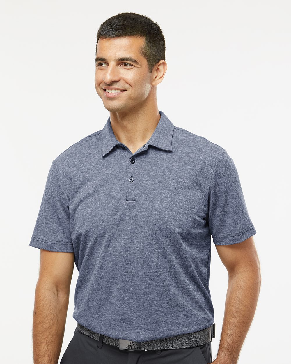 Men's Heathered Polo - styleImage