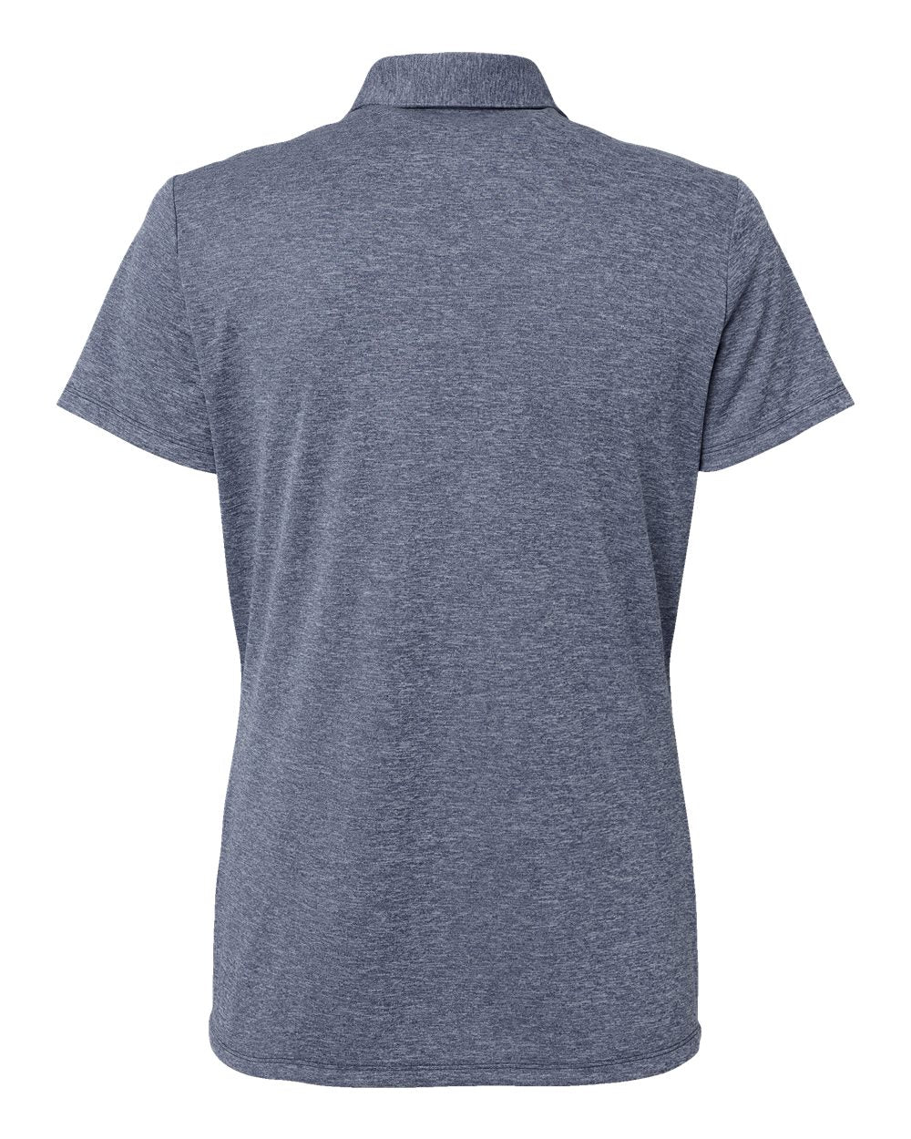 Women's Heathered Polo - Back - B08453652 - Collegiate Navy Melange