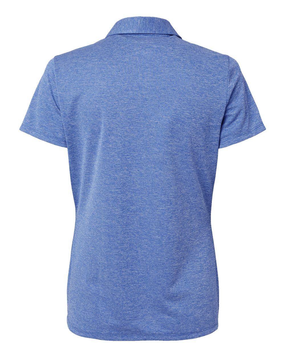 Women's Heathered Polo - Back - B08453752 - Collegiate Royal Melange