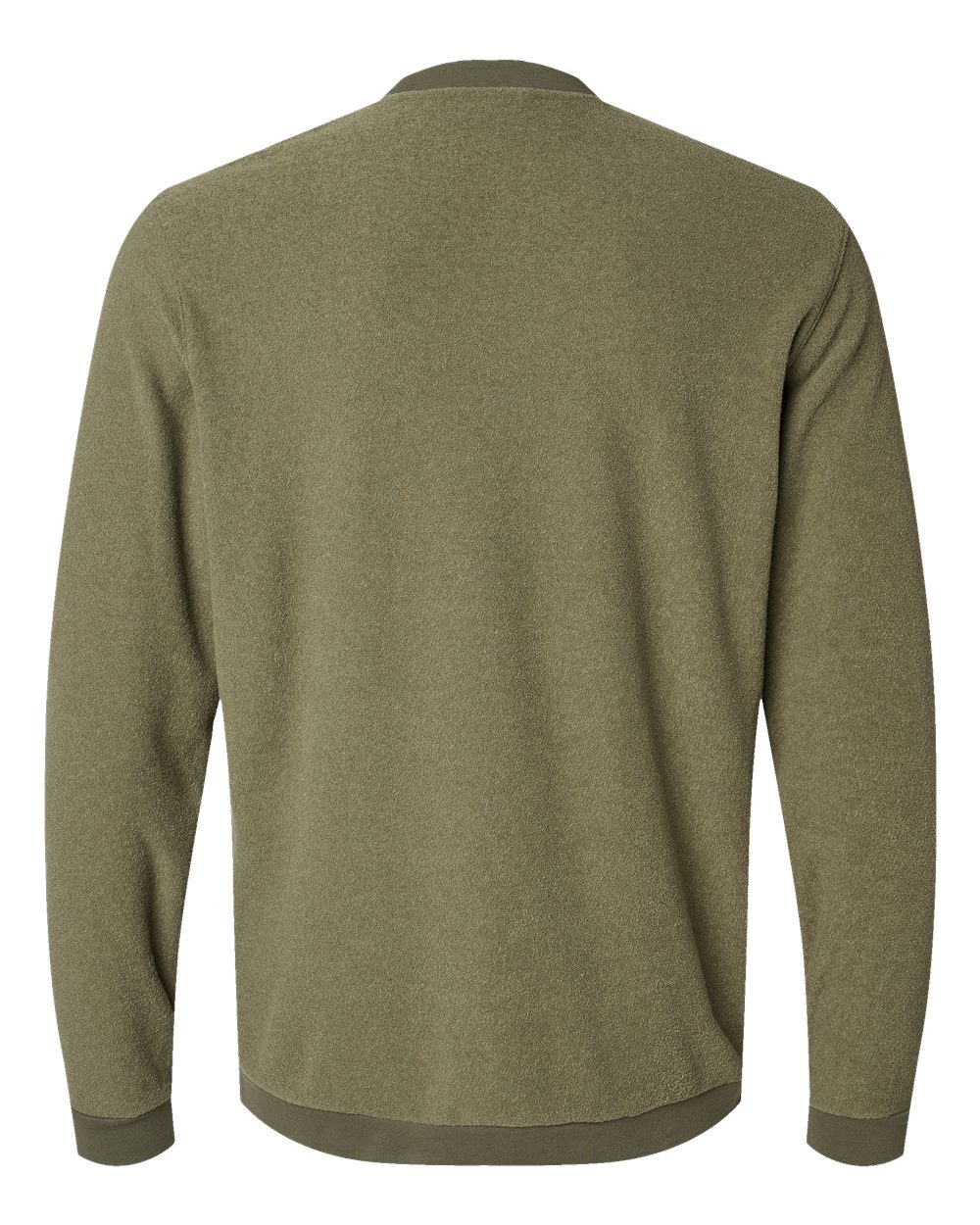 Men's Crewneck Sweatshirt - Back - B08753102 - Olive Strata