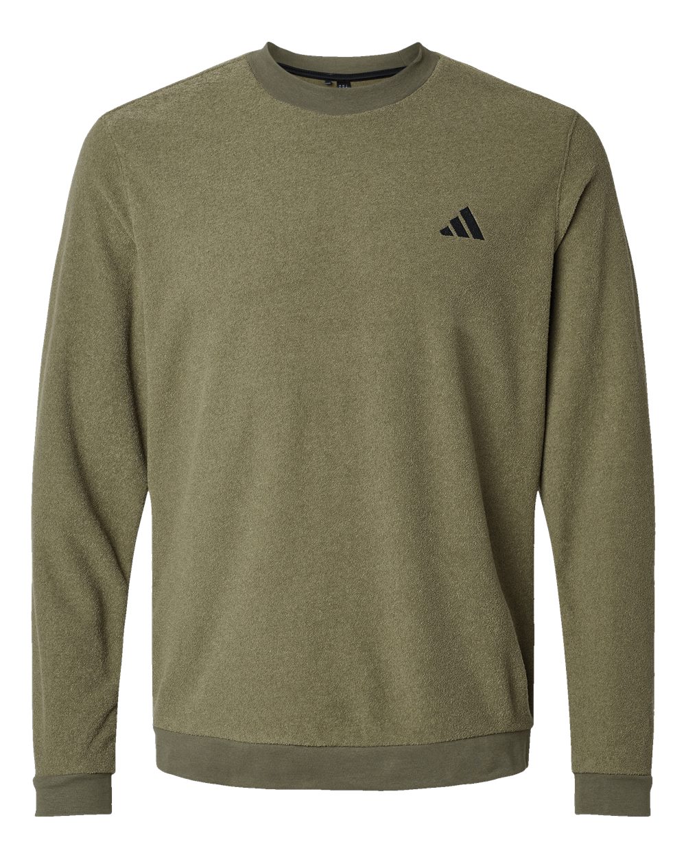 Men's Crewneck Sweatshirt - Front - B08753102 - Olive Strata