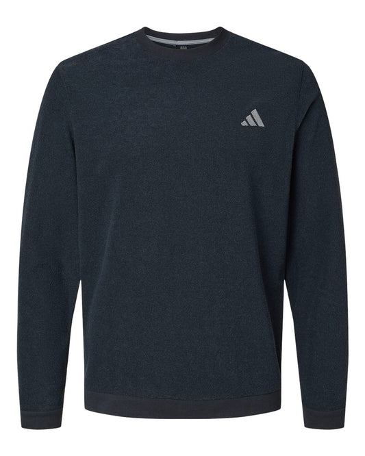 Men's Crewneck Sweatshirt - Front - B08753502 - Black