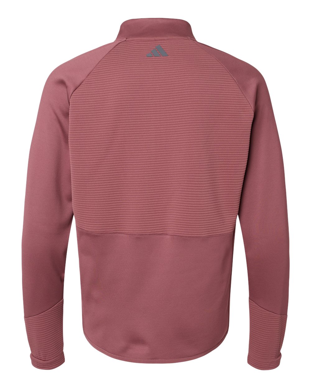 Men's Quarter-Zip Pullover - Back - B08853533 - Quiet Crimson
