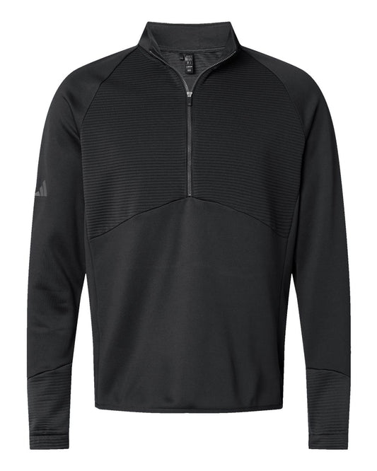 Men's Quarter-Zip Pullover - Front - B08853503 - Black