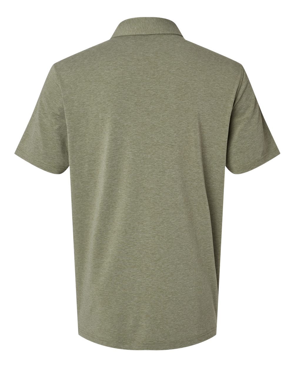 Men's Blend Polo - Back - B09153542 - Olive Strata Melange