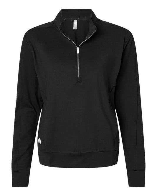 Women's Ultimate365 Quarter-Zip Pullover - Front - B56353502 - Black