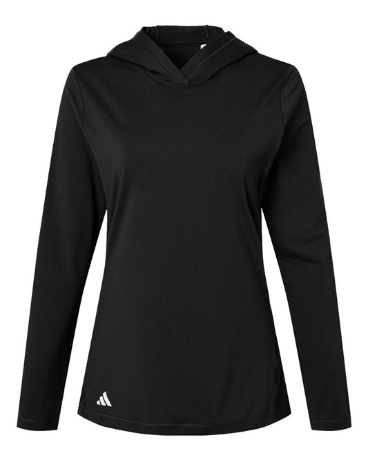 Women's Performance Hooded Pullover - Front - B56653502 - Black