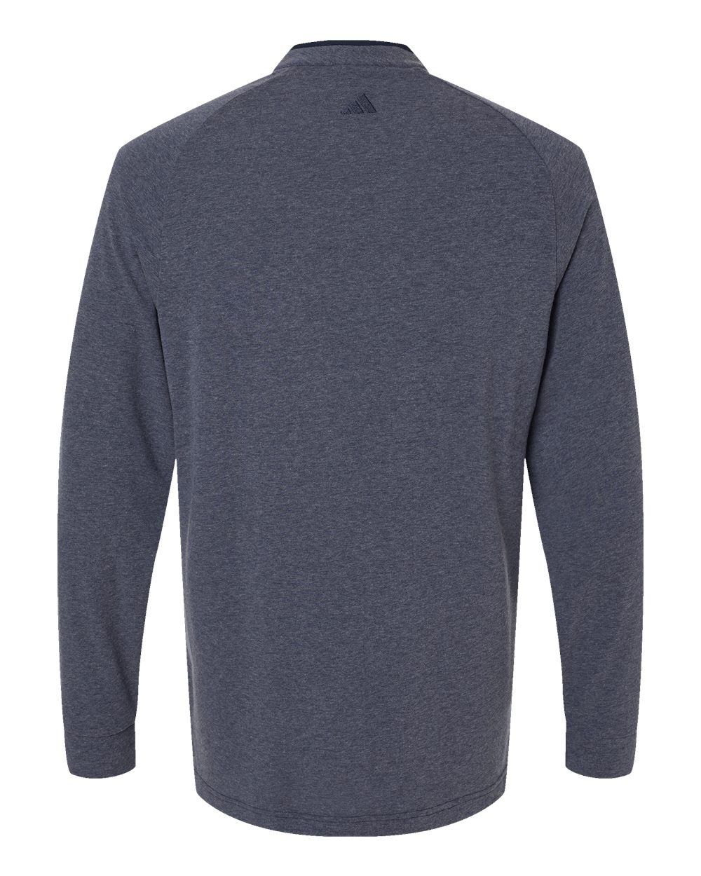 Men's Henley Long Sleeve T-Shirt - Back - B09653653 - Collegiate Navy Melange