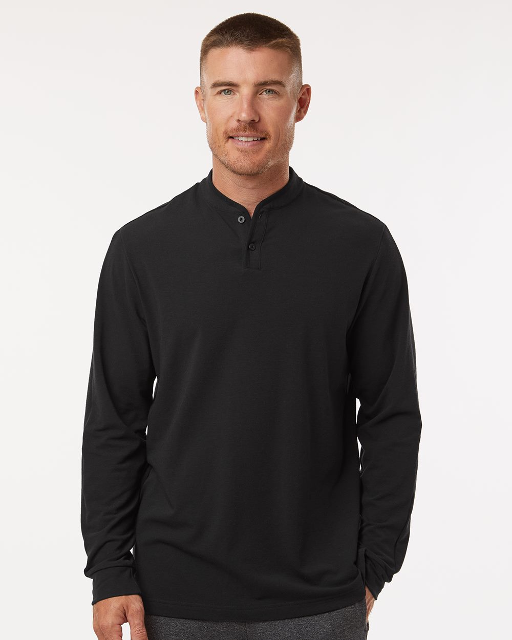 Men's Henley Long Sleeve T-Shirt - styleImage