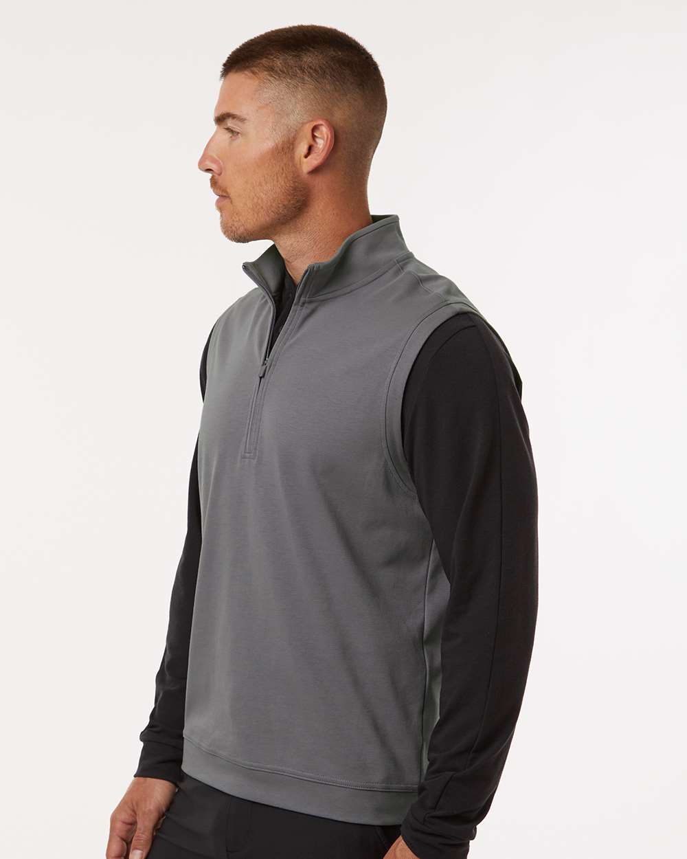 Men's Club Vest - OnModelSide - B09853093 - Grey Three