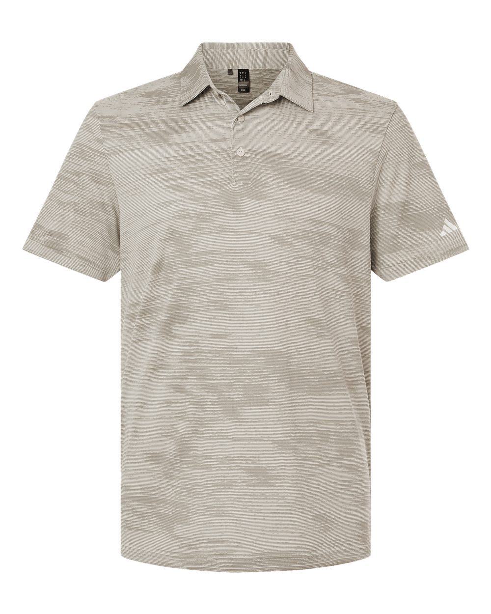 Men's Ultimate365 Textured Stripe Polo - Front - B57053243 - Alumina/ Silver Pebble
