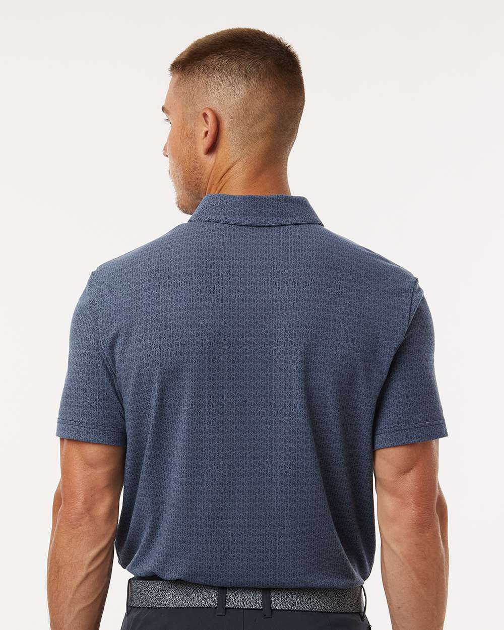 Men's Printed Blend Polo - OnModelBack - B10353103 - Preloved Ink