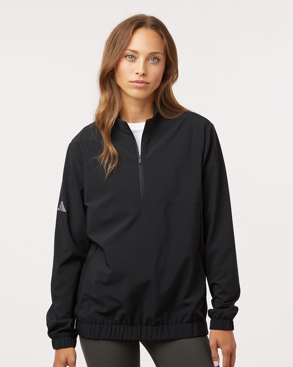 Women's Woven Half-Zip Pullover - styleImage