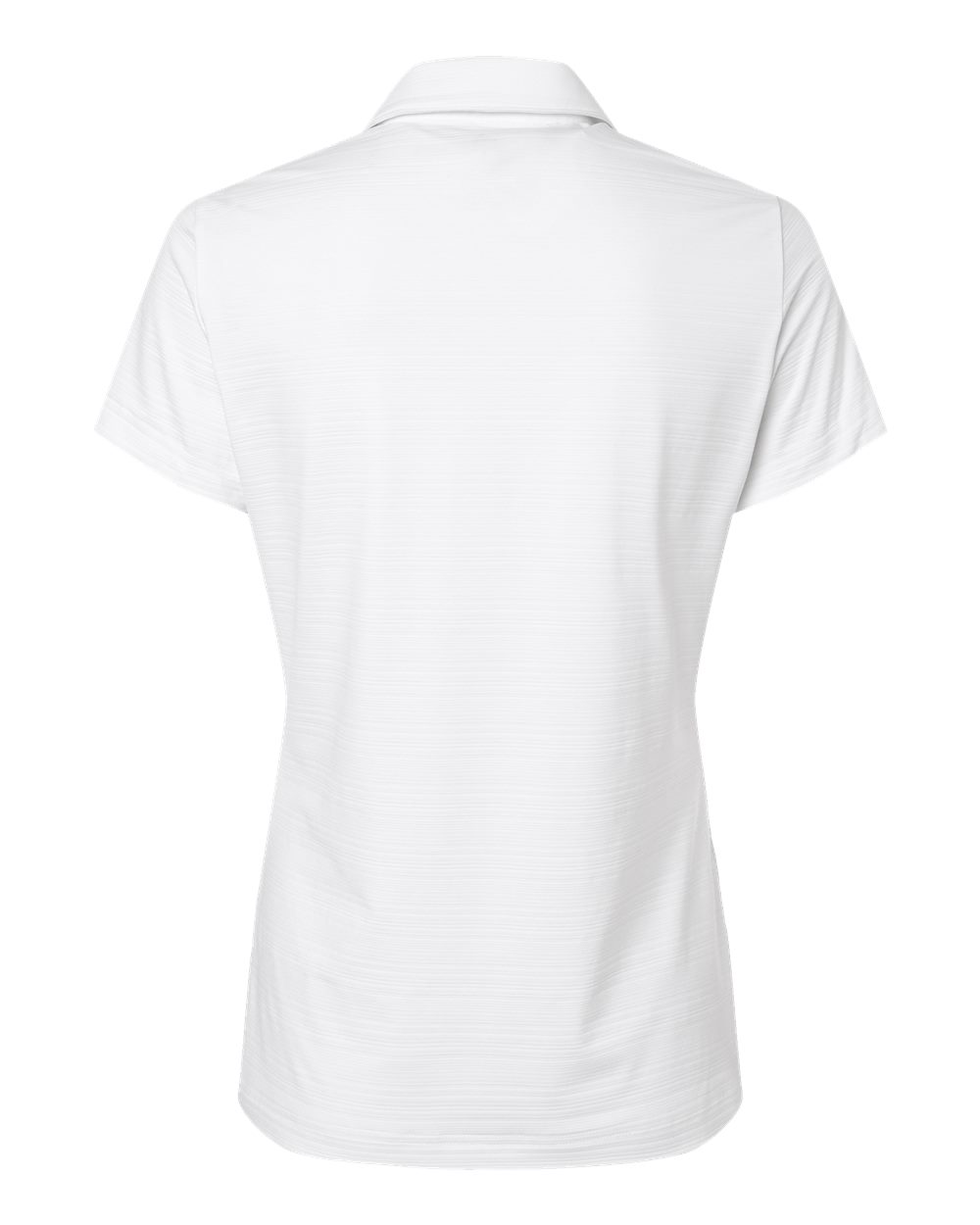 Women's Textured Stripe Polo - Back - B11553002 - White