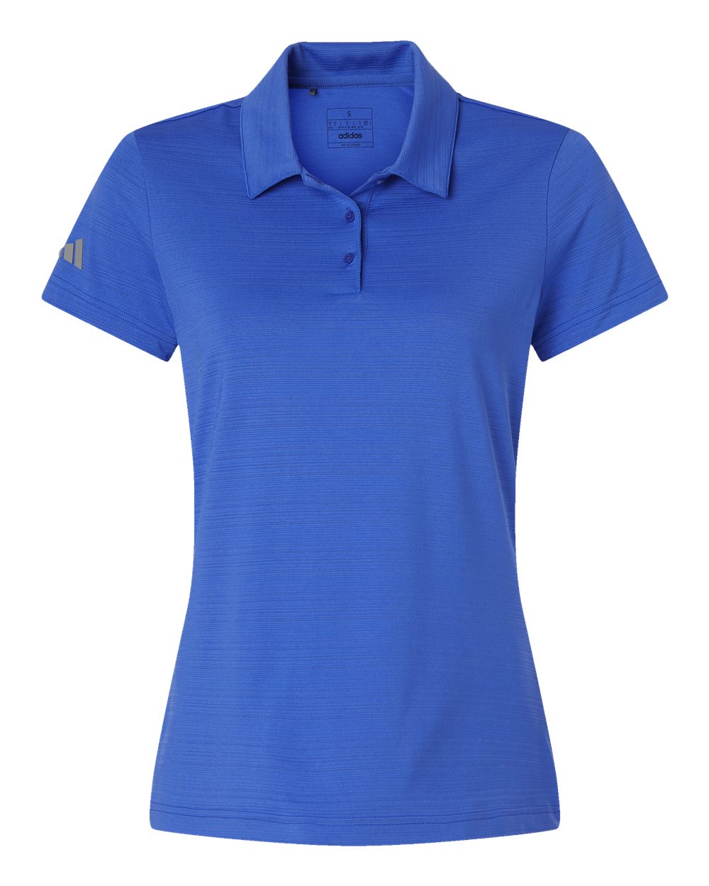 Women's Textured Stripe Polo - Front - B11553752 - Bright Royal