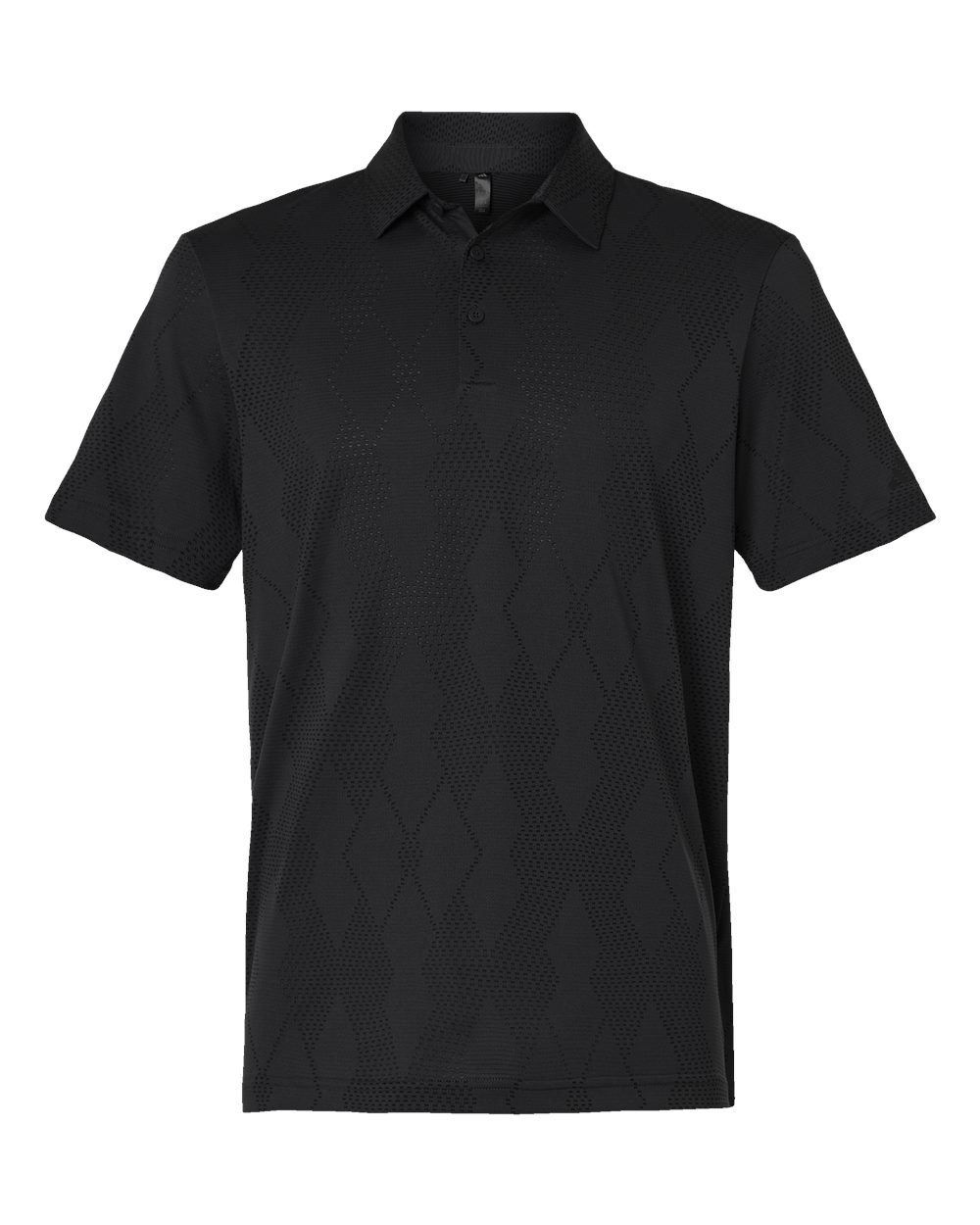 Men's Ultimate365 Textured Polo - Front - B11953503 - Carbon Black