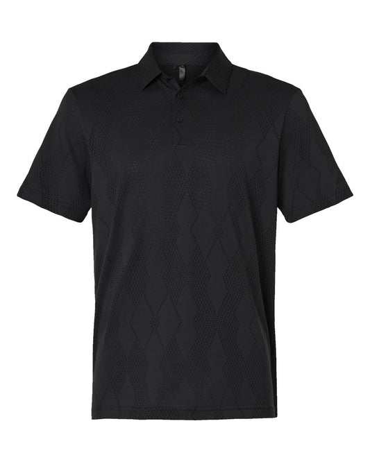 Men's Ultimate365 Textured Polo - Front - B11953503 - Carbon Black
