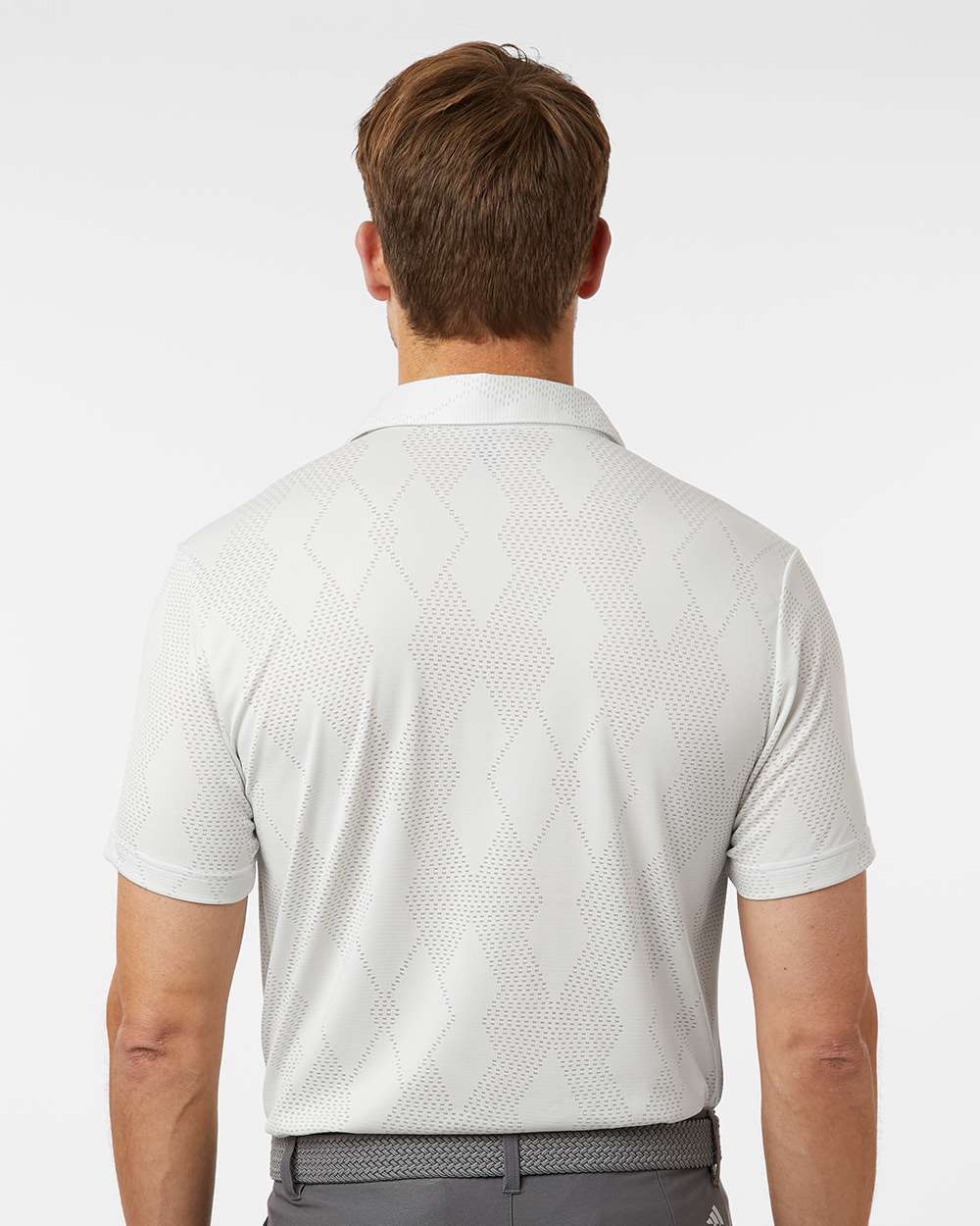 Men's Ultimate365 Textured Polo - OnModelBack - B11953003 - White