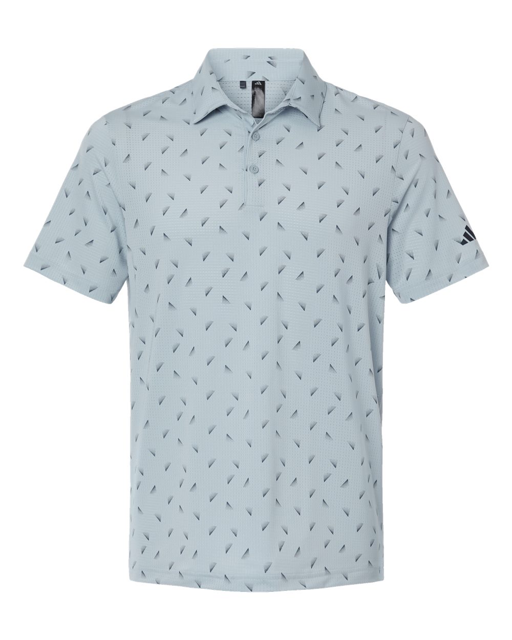 Men's Ultimate365 Mesh Polo - Front - B12553253 - Wonder Blue/ Collegiate Navy