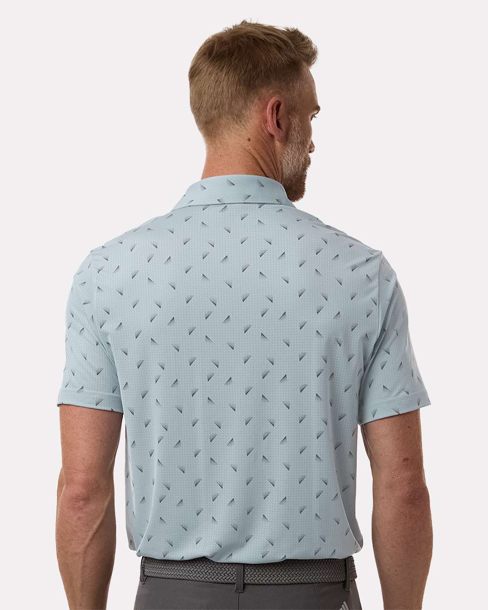 Men's Ultimate365 Mesh Polo - OnModelBack - B12553253 - Wonder Blue/ Collegiate Navy