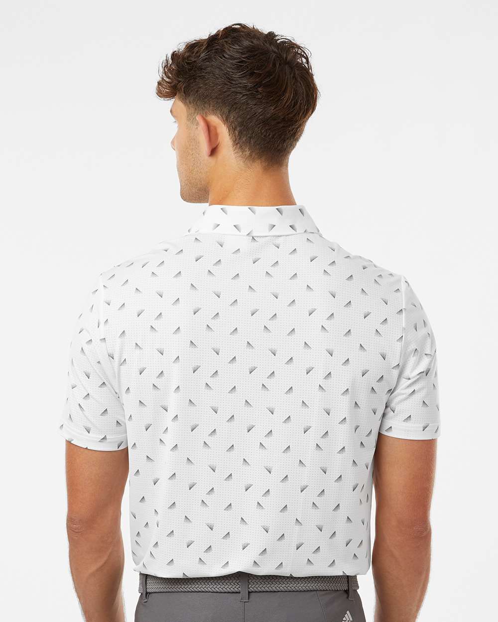 Men's Ultimate365 Mesh Polo - OnModelBack - B12553503 - White/ Black