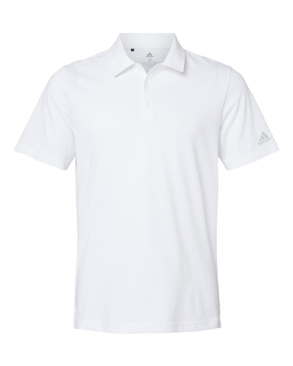 Men's Cotton Blend Polo - Front - B90953004 - White