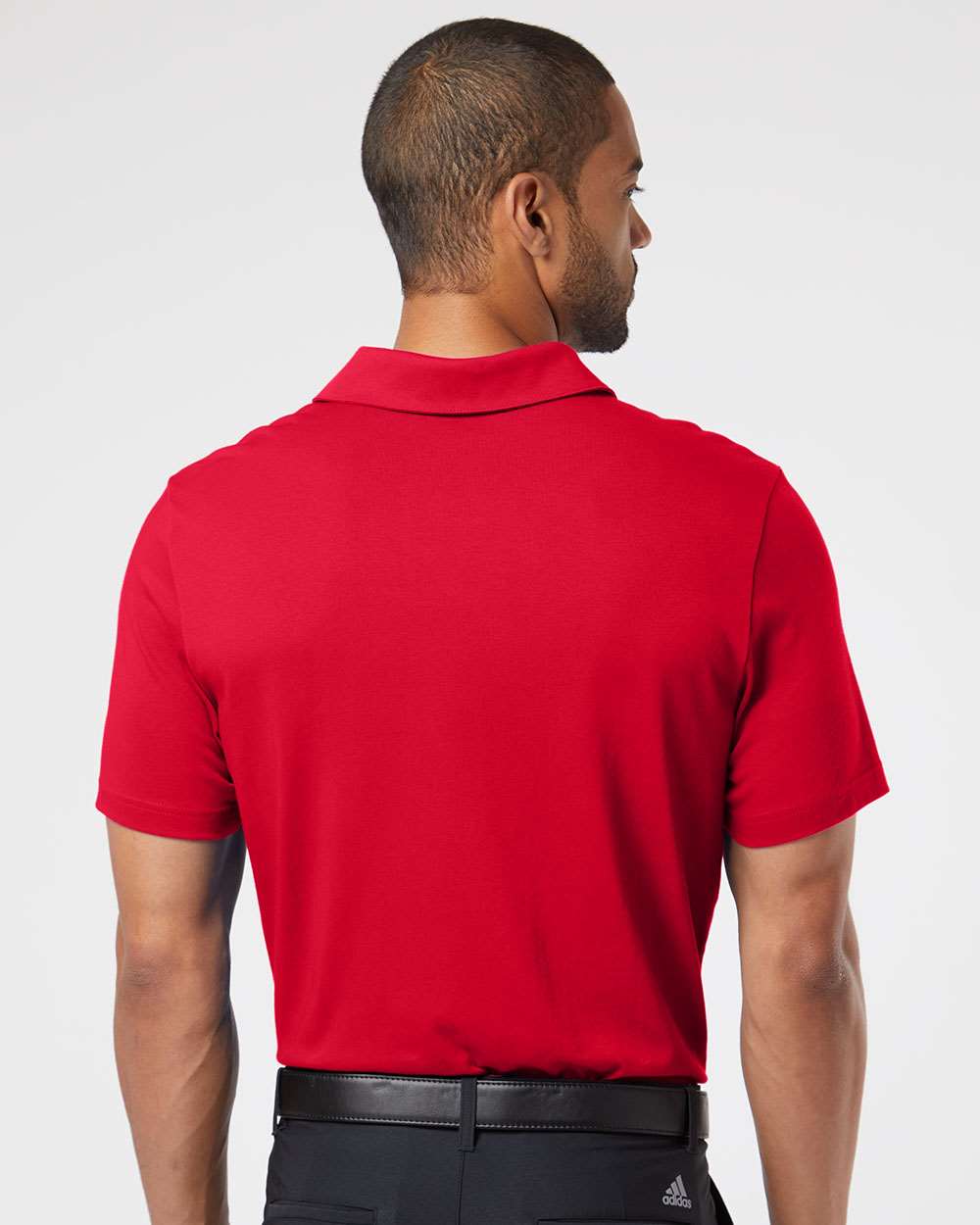 Men's Cotton Blend Polo - OnModelBack - B90953704 - Power Red