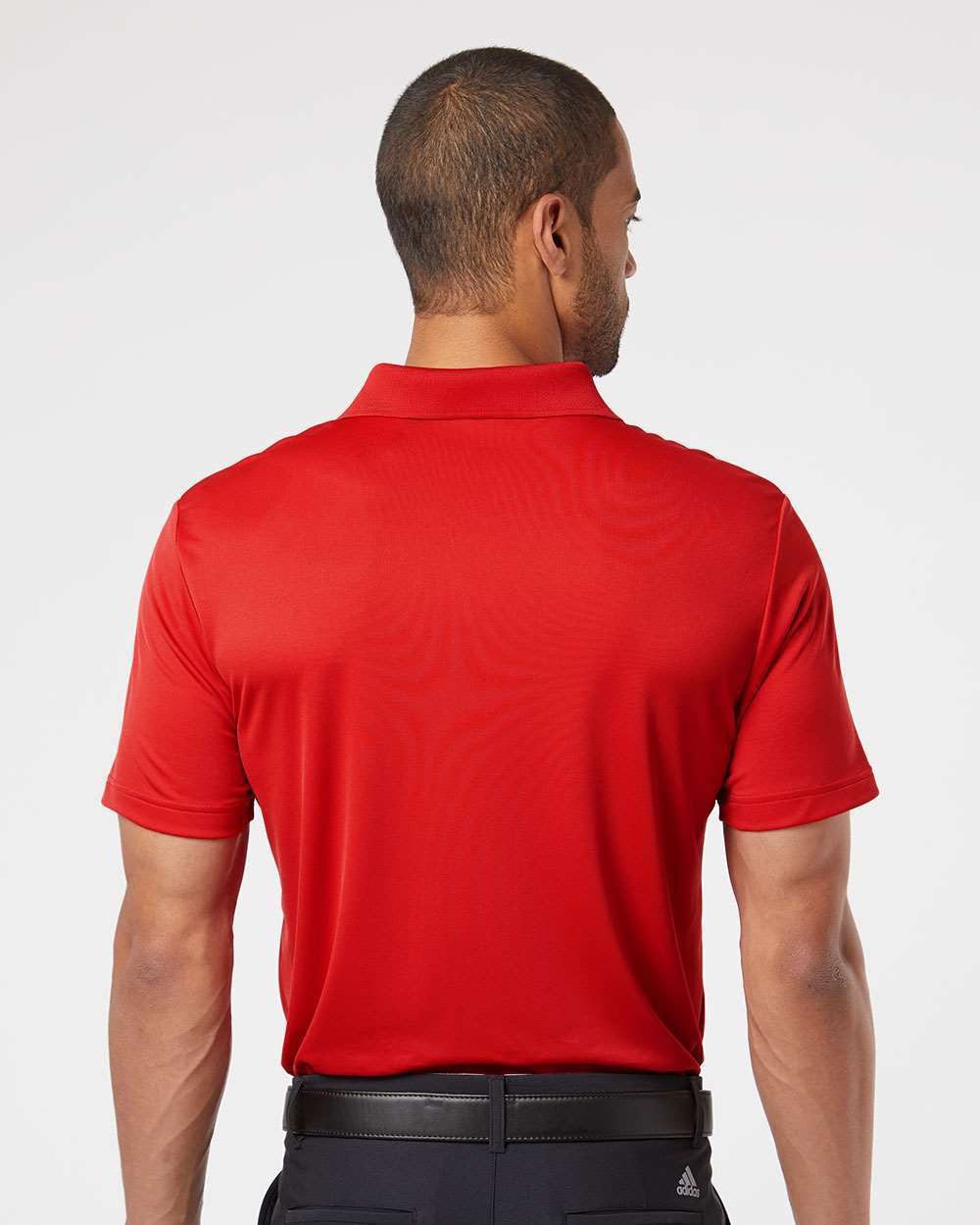 Men's Performance Polo - OnModelBack - B81053702 - Collegiate Red