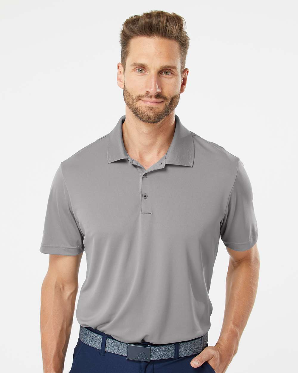 Men's Performance Polo - OnModelFront - B81053092 - Grey Three