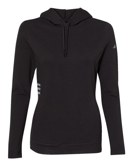 Women's Lightweight Hooded Sweatshirt - Front - B00253503 - Black