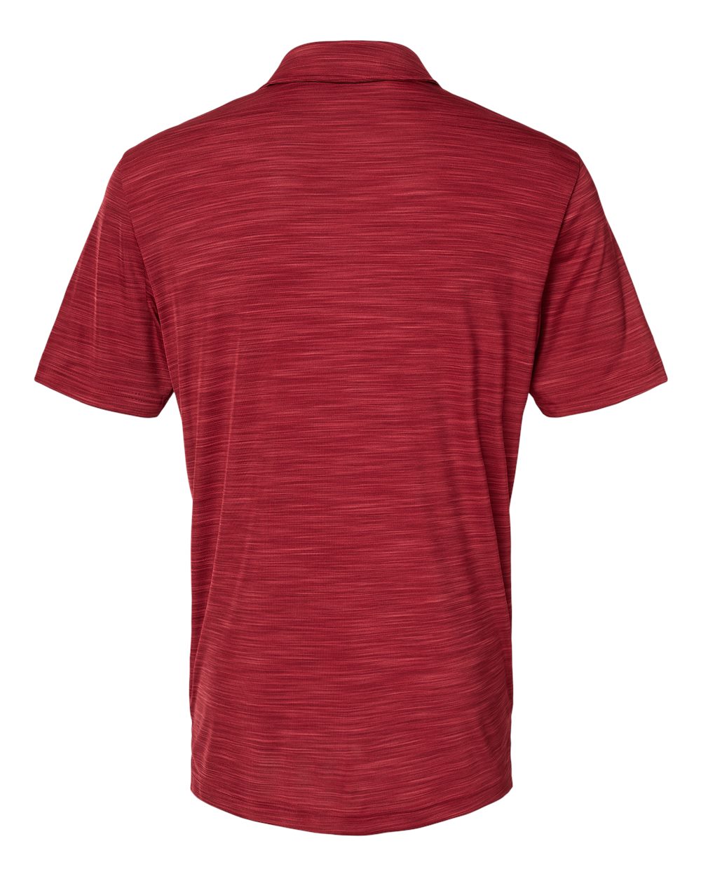 Men's Mélange Polo - Back - B00953533 - Collegiate Burgundy Melange