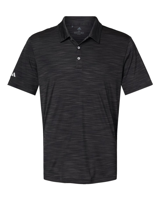 Men's Mélange Polo - Front - B00953503 - Black Melange