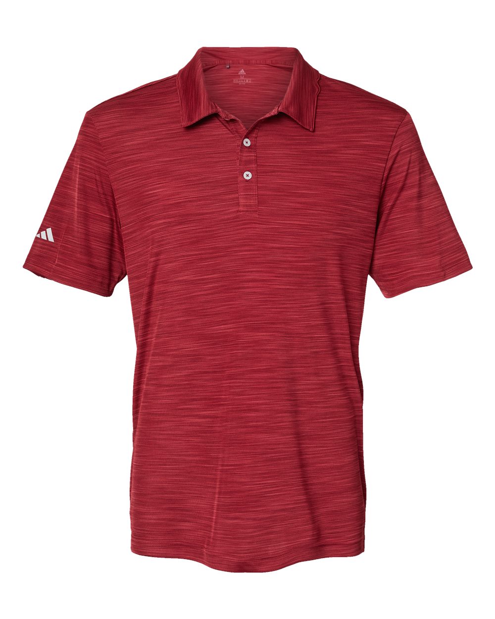 Men's Mélange Polo - Front - B00953533 - Collegiate Burgundy Melange