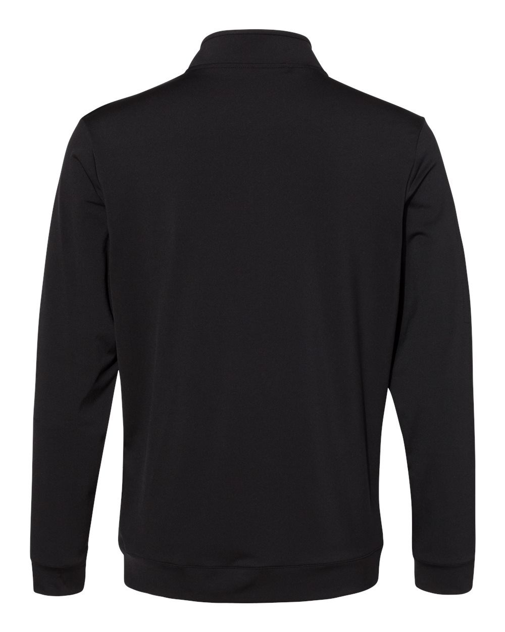 Men's Performance Textured Quarter-Zip Pullover - Back - B01353503 - Black