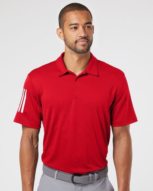Men's Floating 3-Stripes Polo - styleImage