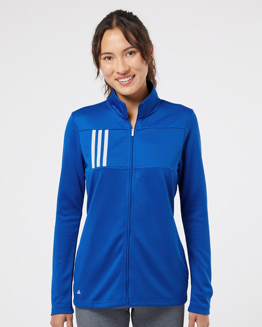 Women's 3-Stripes Double Knit Full-Zip - styleImage