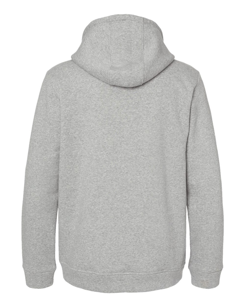 Unisex Fleece Hooded Sweatshirt - Back - B03853572 - Grey Heather