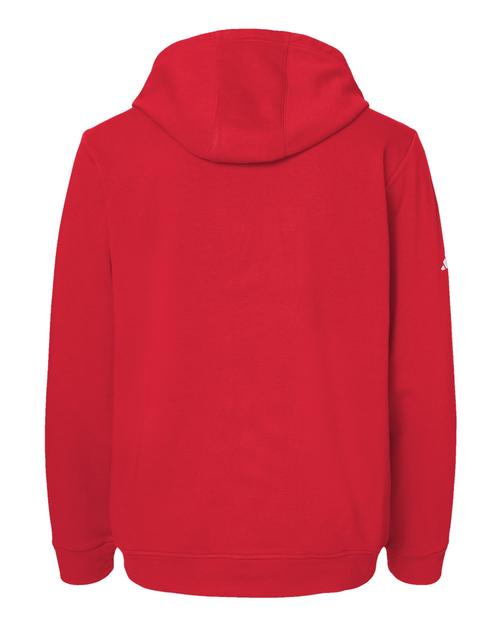 Unisex Fleece Hooded Sweatshirt - Back - B03853702 - Red