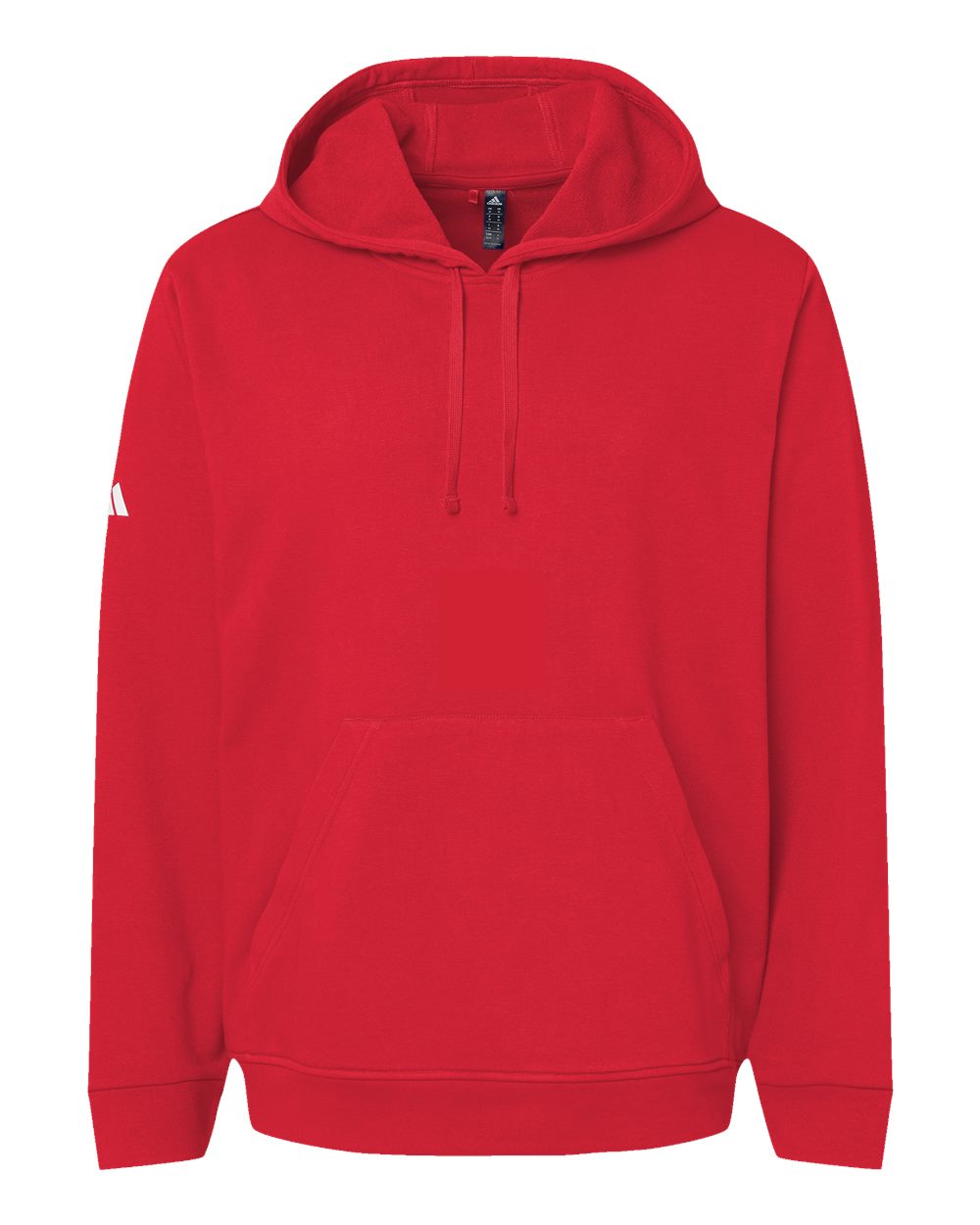 Unisex Fleece Hooded Sweatshirt - Front - B03853702 - Red