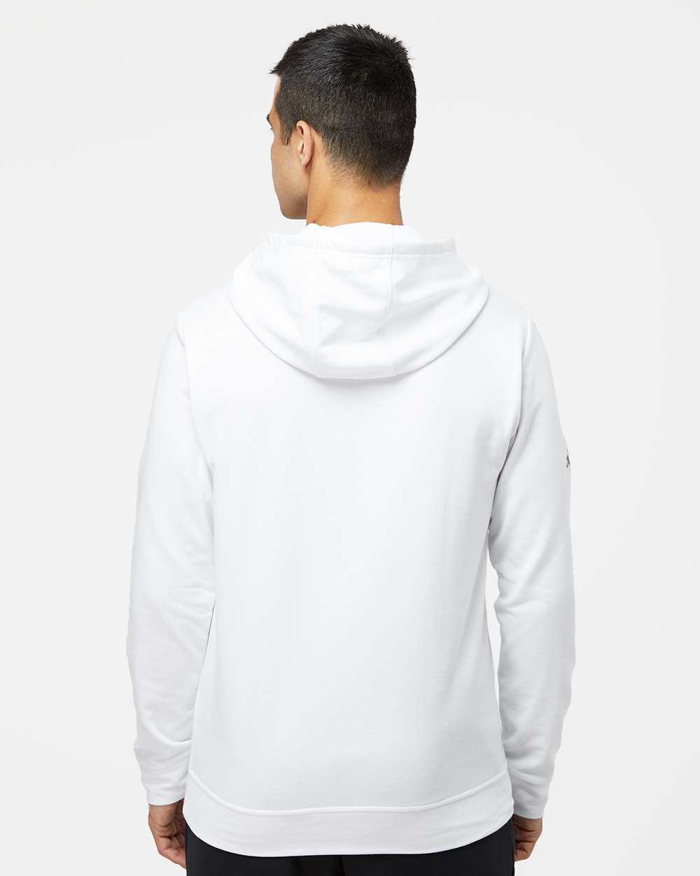 Unisex Fleece Hooded Sweatshirt - OnModelBack - B03853002 - White
