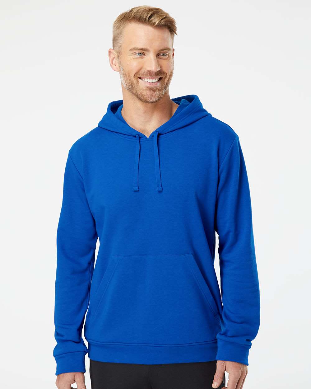 Unisex Fleece Hooded Sweatshirt - OnModelFront - B03853752 - Collegiate Royal