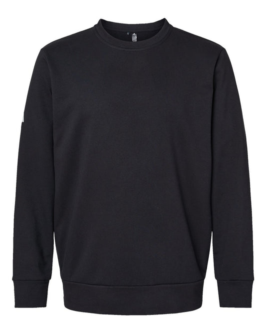 Unisex Fleece Crewneck Sweatshirt - Front - B03953502 - Black