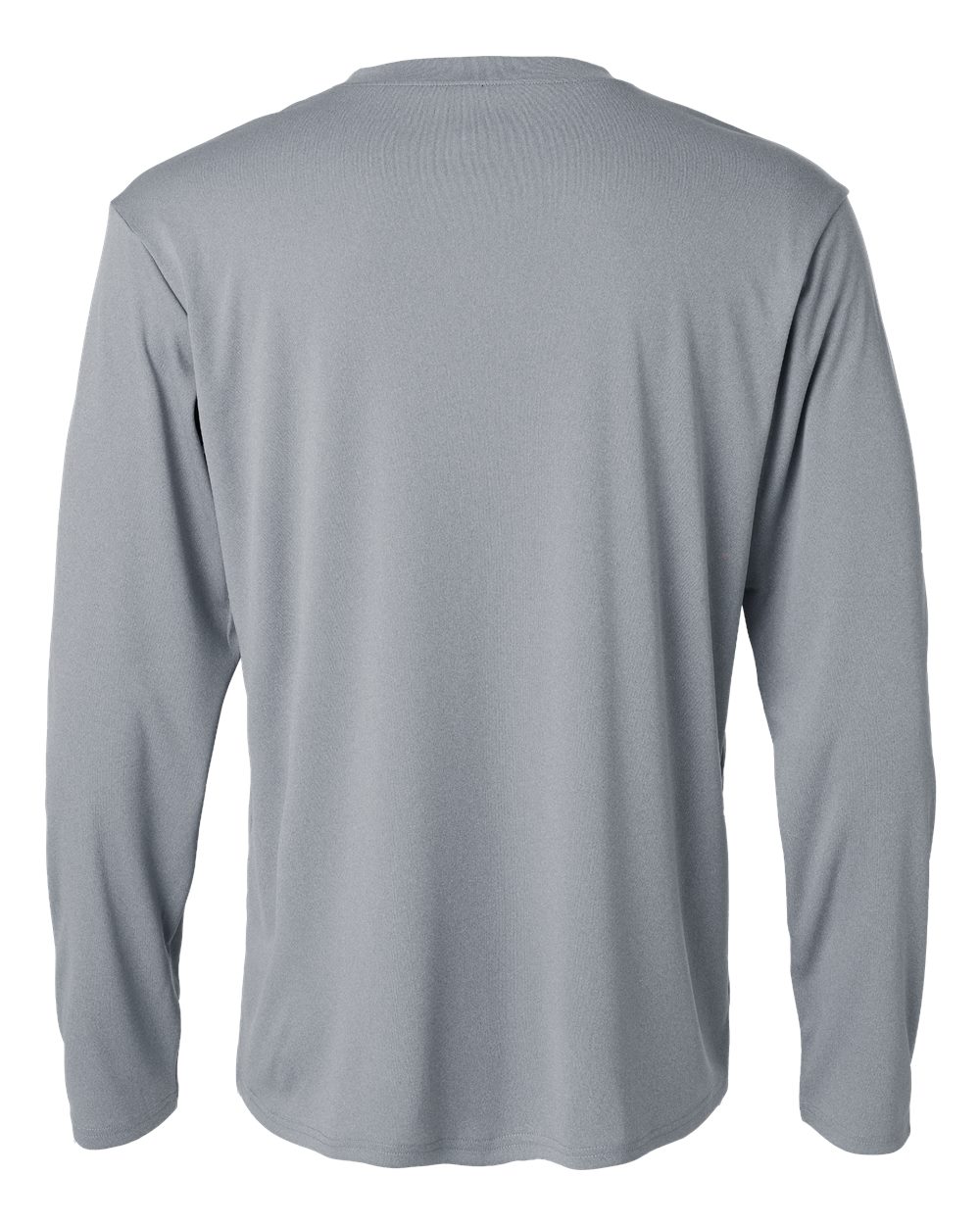 Unisex Pro-Lock Performance Long Sleeve T-Shirt - Back - B00496092 - Heather Steel