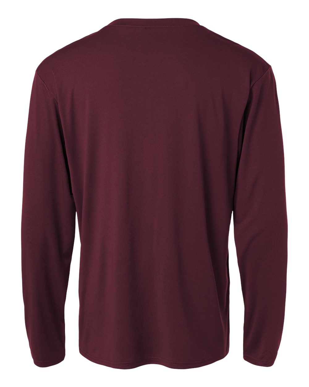 Unisex Pro-Lock Performance Long Sleeve T-Shirt - Back - B00496532 - Maroon