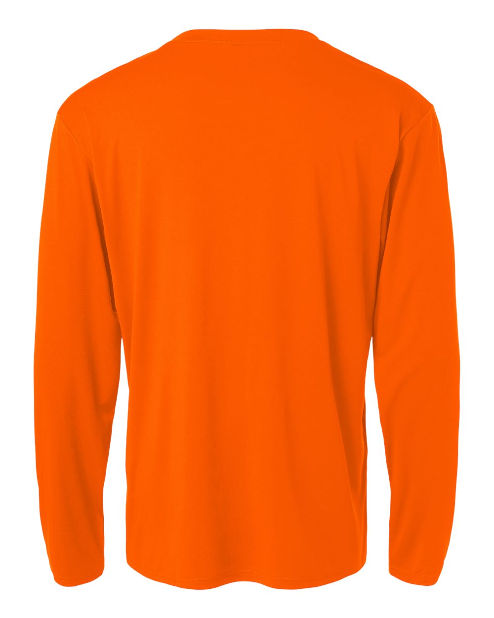 Unisex Pro-Lock Performance Long Sleeve T-Shirt - Back - B00496662 - Neon Orange