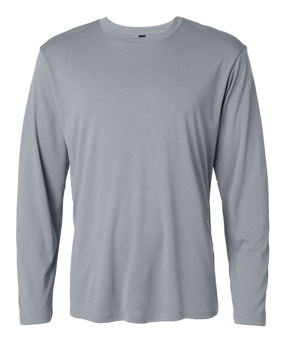 Unisex Pro-Lock Performance Long Sleeve T-Shirt - Front - B00496092 - Heather Steel