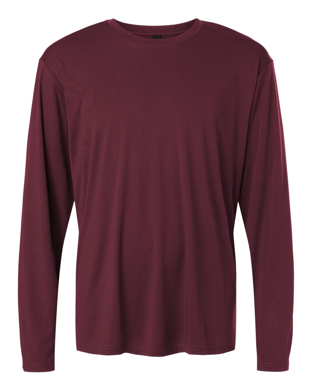 Unisex Pro-Lock Performance Long Sleeve T-Shirt - Front - B00496532 - Maroon