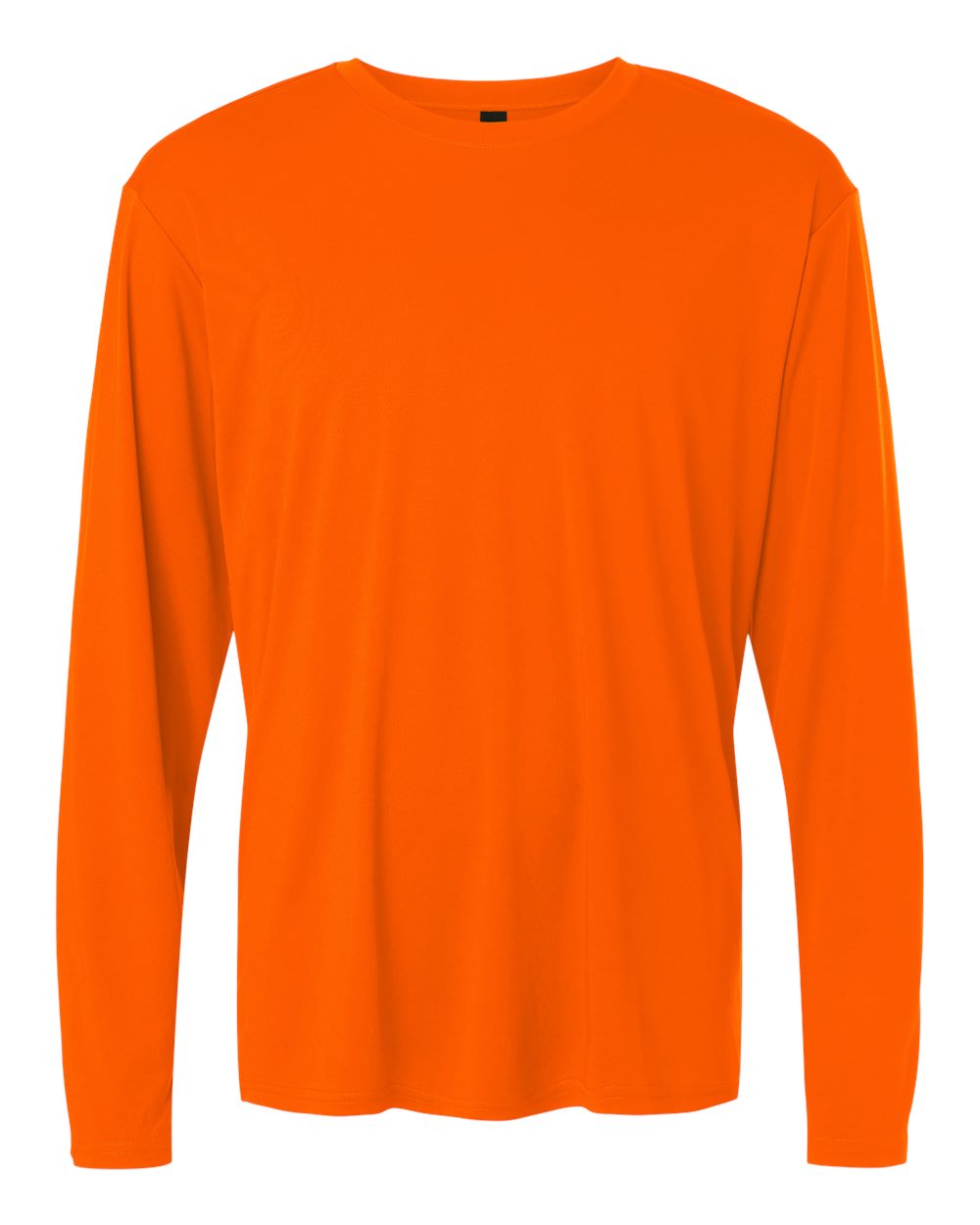 Unisex Pro-Lock Performance Long Sleeve T-Shirt - Front - B00496662 - Neon Orange