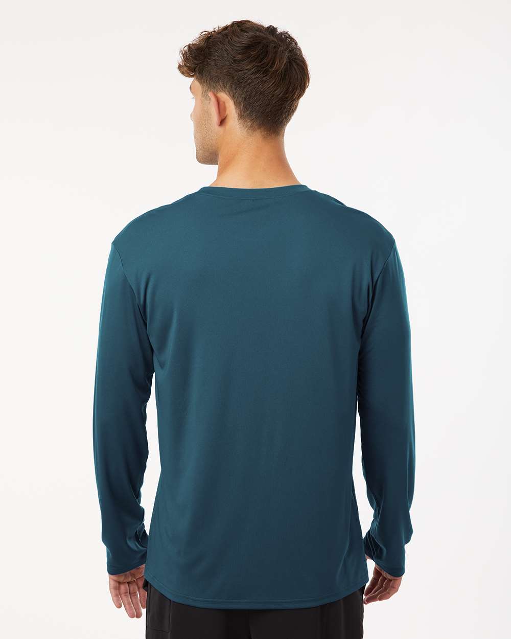 Unisex Pro-Lock Performance Long Sleeve T-Shirt - OnModelBack - B00496252 - Atlantic Blue