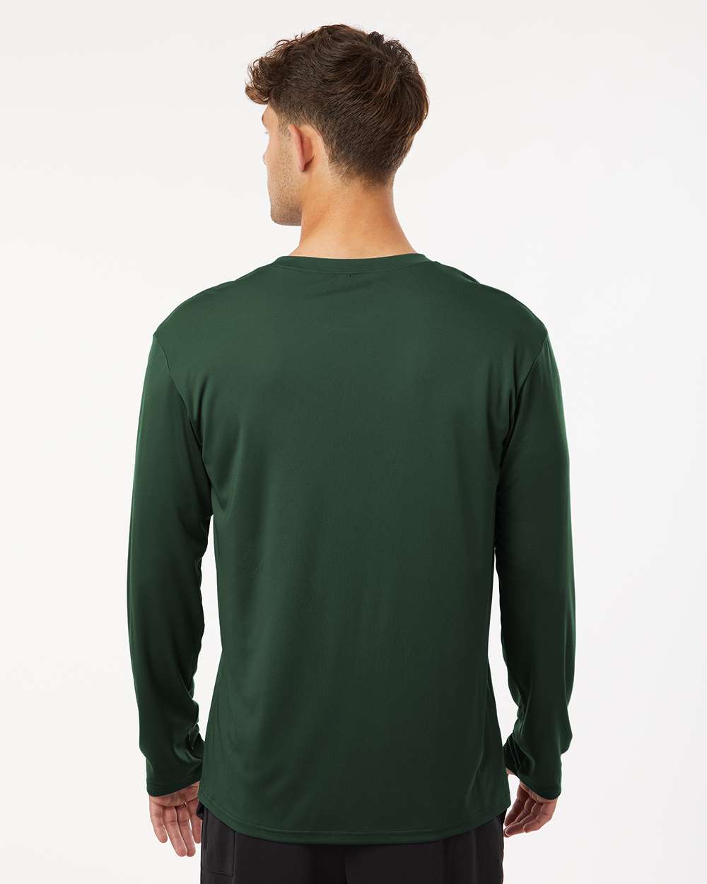 Unisex Pro-Lock Performance Long Sleeve T-Shirt - OnModelBack - B00496542 - Forest Green